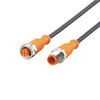 IFM M12 Male/Female Stainless Connection Cable EVC012 1 m
