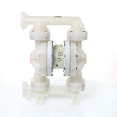 AODD Pump, Polypropylene, 1-1/2" ANSI Flanged, Pro-Flo®, Bolted, Flanged, w/ Santoprene®, Part No. 04-13017, Description: P400/PPPPP/ZWS/WF/PWF