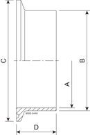 FERRULE 101.6-316L