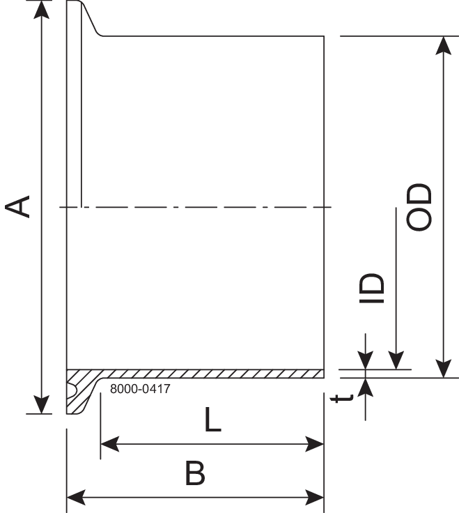 FERRULE KL DN10 H3 1.4404