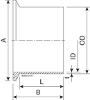 حلقة KL DN15 H3 1.4404