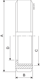 NUT F DN40 HSF0 1.4301