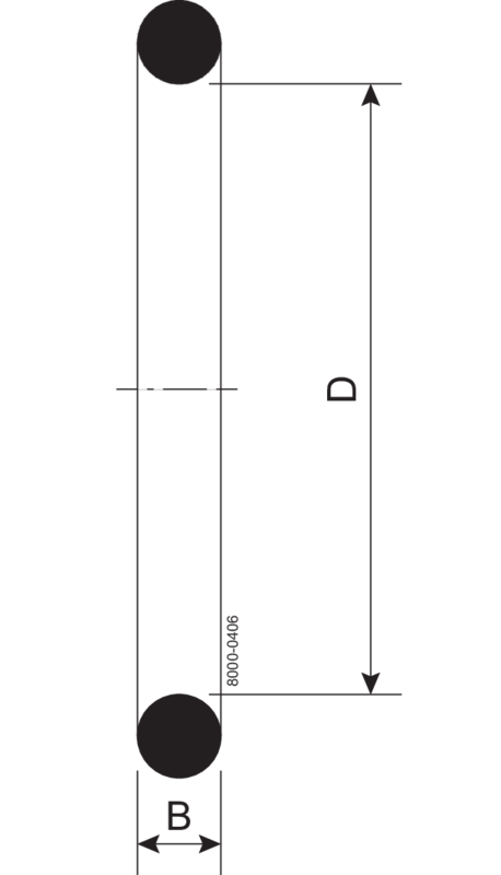 حلقة O مقاس DN150 من مادة EPDM