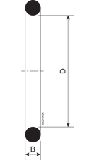 O-RING R DN15 EPDM