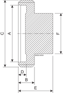 أعمى BGS DN50 H3 1.4404