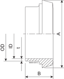 بطانة طويلة DN100 قطر داخلي=1.6 1.4307