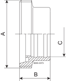 MALE EXP DN65 B 1.4301