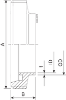 MALE SHORT DN100 ID=1.6 1.4307