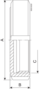 غطاء نهاية DN150 HSF0 1.4307