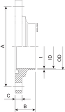 FLANGE PN16 DN25 HSF0 1.4404