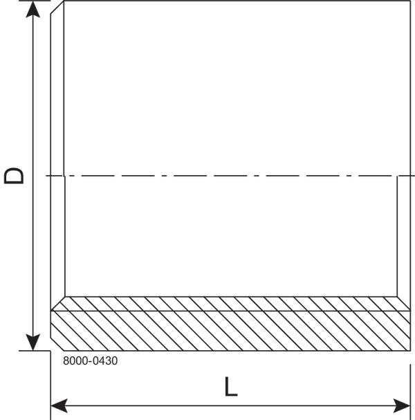 SOCKET  3/8"  RG 1.4404