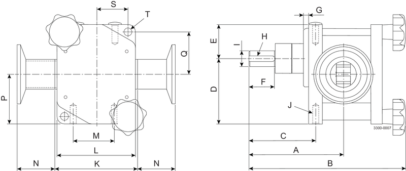 M200 - مشبك ثلاثي مقاس 1 بوصة (ASME BPE)