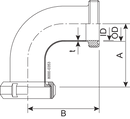 BEND LINER/MALE 38-SB-304L