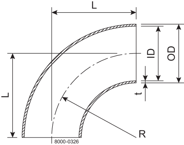 BEND 90-BS-25-HSF3-1.4404