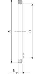حلقة ختم 38 PTFE