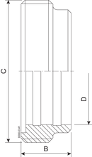 MALE PART SMS 25-304