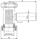 IN-LINE SIGHT GLASS LKGL-1 W
