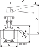 BALL VALVE SBV-DN100-M/M-MAN