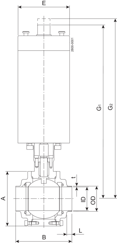 SBV BALL VALVE ISO 25