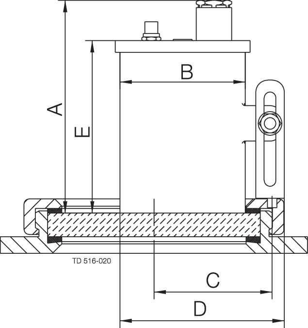 SIGHT GLASS LKS-78 W/MINI-