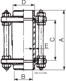 SIGHT GLASS WELDING NW40 304