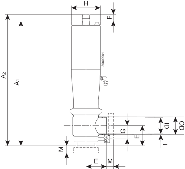 VALVE SMP-BC-W-DN65-20-NC-FPM