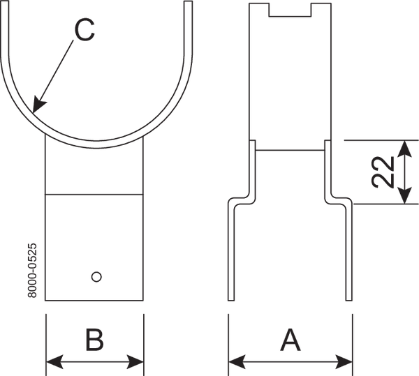PIPE SUPPORT 63.5-304